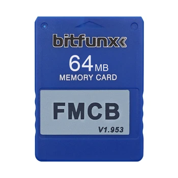 McBoot Atminties Kortele 64MB Free MC Boot v1.953 Kortelės Atminties Kortų Žaidimas Consolas Priedai Sony PS2 Žaidimų Konsolės