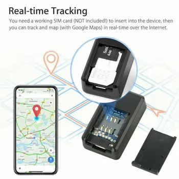Mini Magnetinio GPS Tracker Locator Vyresnio amžiaus Vaikams Asmuo, Pet Anti-lost Prietaisas GPS Stiprus Magnetinis Positioner GF-07