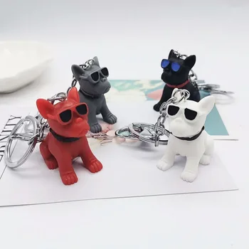 Modeliavimo mažylis lėlės, akiniai nuo saulės, šuo keychain, krepšys pakabukas, kūrybos gyvūnų formos pakabukas