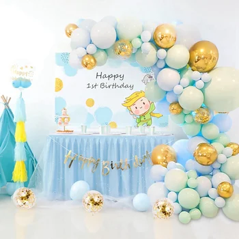 Mėlynas Berniukas Gimtadienio Balionų Girliandą Arch Baby Shower Baloons Berniukas Gimtadienio Dekoracijos Vaikams Folija Globos Balon Vestuvių Dekoras
