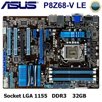 Naudojami Asus P8Z68-V LE pagrindinė Plokštė LGA 1155 DDR3 Core i7/Core i5/Core i3 Z68 Darbalaukio Z68 Asus P8Z68-V LE Mainboard 1155 DDR3
