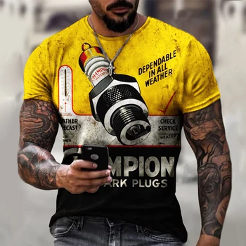 Nauja, vyriški T-Shirt Vasaros 3D Spausdinimo trumparankoviai Negabaritinių Skaidrus Asmenybės Mados Siūlėmis Modelis T-Shirt Vyrams