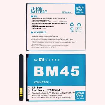 Naujas BM45 3700mAh Donglilong Baterija Xiaomi Hongmi Pastaba 2 Raudonieji Ryžiai Note2 Aukštos Kokybės Verslo Baterijos Sekimo Numerį