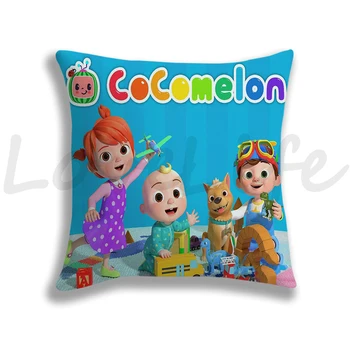 Naujas Cocomelon Pagalvės Užvalkalą Mielas Animacinių Filmų Užvalkalas Vaikams, Žaislai, Pagalvėlė Padengti Pagalvę Sofos Patalynės, Namų Dekoro Užvalkalas Vaikams