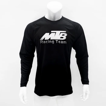 Naujas Custom MTB Dviračių Džersis Dviratį Moters Viršūnes Motociklų Lenktynių Drabužių Vyrų Kalnų džersis Sporto Juoda long Sleeve T-shirt