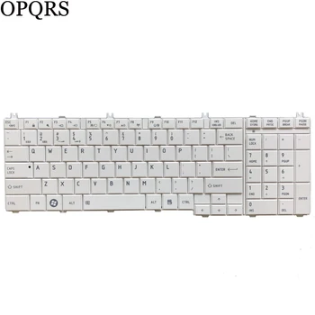 NAUJAS JAV klaviatūra toshiba Satellite C650 C655 C655D C660 L650 L655 L670 L675 L750 L755 JAV Balta nešiojamojo kompiuterio klaviatūra