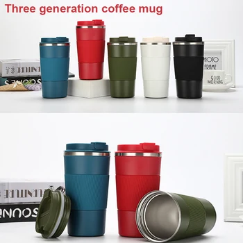 Naujas, nerūdijančio plieno, automobilių stabdžių-plikymo dulkių nešiojamų kavos puodelis maisto kokybės plastiko dangteliu nepralaidžiose Palengvinti jūsų gyvenimo namuose