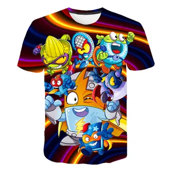 NAUJAS Super Zings 2021 Populiarus vaikai Spausdinimo T-shirt Kawaii Zings Animacinių filmų marškinėliai hip-hop ' T Shirts Žaidimas Žaislas Berniukams, Mergaitėms Viršų