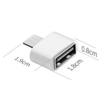 Naujos ir aukštos kokybės 2vnt Mini OTG Laidas, USB OTG Adapteris, Micro USB Į USB Keitiklis Tablet PC 