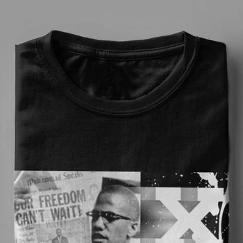 Nemokamai Kuponus Laisvalaikio Mada 3D Marškinėliai Black Teisių Afrikos Malcolm X 