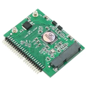 Nešiojamas mSATA Mini PCI-E SSD 44 Pin IDE Konverteris Kortelės Adapteris IDE Kaip HDD 5 Volt Prisijungti Standartiniai Vyrų Colių 44-Pin 2. R8A0