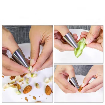 Nulupkite magijos įrankis, geležies nagų padengti virtuvės skinti daržovių smulkūs įrankiai ne skauda rankas vandens apsauginis dangtelis piršto raštas