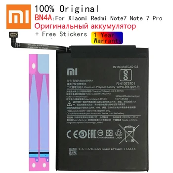 Originalią Bateriją Už Xiaomi Redmi Note7 7 Pastaba Pro M1901F7C BN4A Originali Telefono Baterija 4000mAh