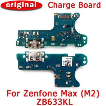 Originalus Apmokestinimo Uosto ASUS ZenFone Max M2 ZB633KL USB Mokestis Valdybos PCB Doko Jungtis, Flex Kabelis Pakeitimo Atsarginės Dalys