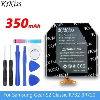 Originalus KiKiss Battery EB-BR720ABE Samsung Pavarų S2 Klasikinis SM-R720 R720 SM-R732 R732 Smart Watch Baterijos Pakeitimas