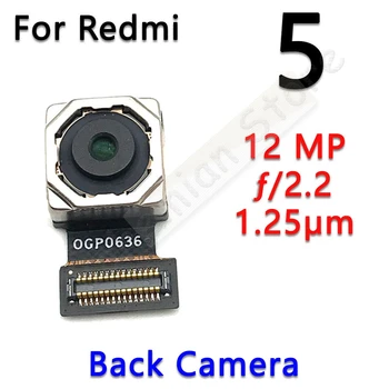 Originalą Xiaomi Redmi 5 Pastaba 5A Pro Plus Mažas Priekiniai Pagrindiniai Didelis Galinis galinė vaizdo Kamera Modulis Flex Kabelis, Telefono Dalys