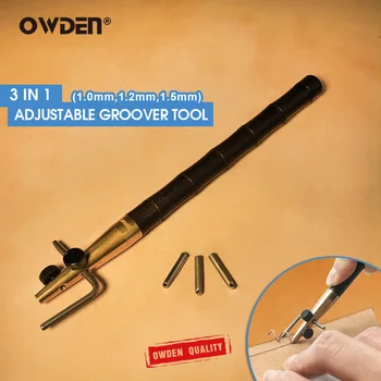 OWDEN 3 1. Odos Groover Įrankis (1.0-1.2-1.5 mm) Rinkinį 