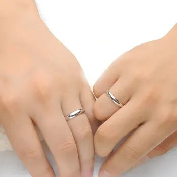 Paprasta pora žiedas moterų nerūdijančio plieno žiedas papuošalai rožinė aukso, titano plieno žiedas