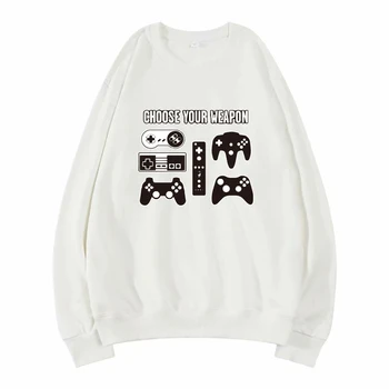 Pasirinkite Savo Ginklą Žaidėjus, Vaizdo Žaidimai Sarkastiškas medvilnės vyrų hoodies streetwear rudens žiemos Hip-Hop hoodie puloveris vyriški hoody
