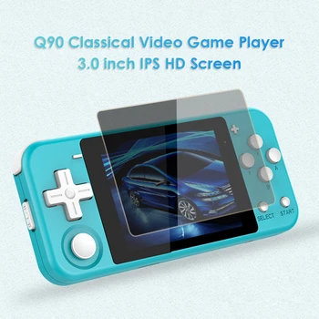 Q90 Nešiojamų 3.0 colių IPS LCD Žaidimų Konsolės Retro Klasika Laikomo Pastatytas-2000 Žaidimai Vaizdo Grotuvas