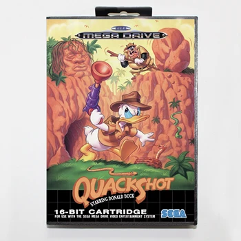 Quackshot vaidina ančiukas Donaldas 16bit MD Žaidimo Kortelės Sega Mega Drive/ Genesis 