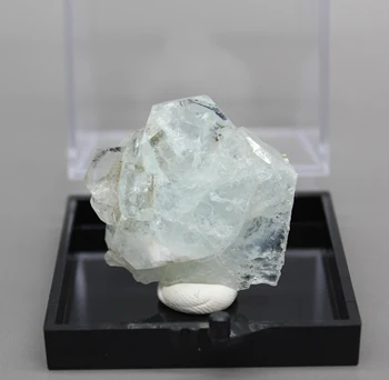 Retas Natūralus Akvamarinas perlas Mineralinių pavyzdys akmenys ir kristalai gydymo kvarco kristalai, brangakmeniai dėžutės dydis 5.2 cm