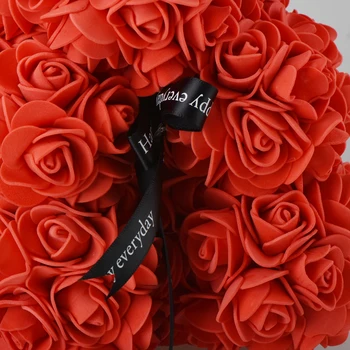 Rose Lokys Dirbtinės Gėlės Rožės Meškiukas Vienaragis Jubiliejų Motinos Diena Dovana Draugei Vestuvių Dekoravimas