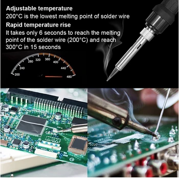 SD1/SD2 Skaitmeninis Litavimo Stotis Reguliuojama Temperatūra Elektros lituoklio Integruota Anti-static Namų Suvirinimo Įrankis