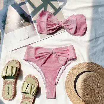 Seksualus Bikini maudymosi Kostiumėliai, 2 vnt Moterų maudymosi kostiumėlį Vasaros Maudymosi Kostiumas