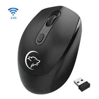 Silent Spustelėkite kompiuterio pelės 2.4 G belaidės pelės metalo spustelėkite ir žaidimų optinė pelė trijų normų pakeitimus