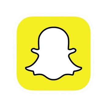 Snapchat Vinilo Decal Diecut Lipdukas, Pilnas Nešiojamas Socialinės Žiniasklaidos Snap Langą JDM