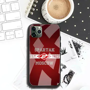 Spartak Maskva Telefono dėklas Grūdintas Stiklas iPhone 12 pro max mini 11 Pro XR XS MAX 8 X 7 6S 6 Plus SE 2020 atveju