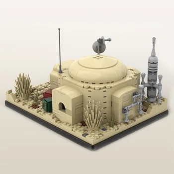 SS Architektūros Serijos Kosmoso Karai Owen Lars' Home Tatooine Statybiniai Blokai, Plytos Asamblėjos Žaislai Vaikams Gimtadienio Dovanos