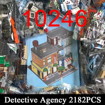 SS Suderinama 10246 Detektyvų Biuras Modelio Blokai Švietimo 2350pcs Miesto Streetview Serijos Plytų Žaislai Mergina Dovanos