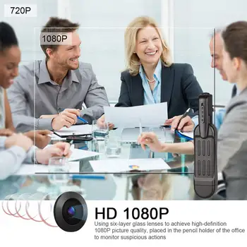 T189 Mini Kamera Full HD 1080P vaizdo Kamera Nešiojami Mažas Pen Kamera, Mini DVR Skaitmeninis Mini DV Kamera Espia Parama TF Kortelę