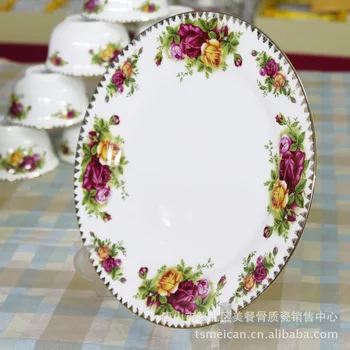 Tangshan 46 vienetų Europos kaulų kinijos stalo set / dovanų porceliano / keraminiai indai