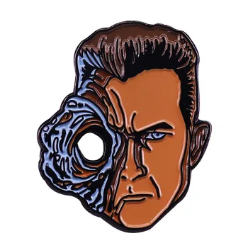 Terminatorius 2 emaliu pin skysto metalo piktadarys Robert Patrick t-1000 sagė 80s 90s Sci Fi filmą Piktadariai ženklelis