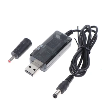 USB Boost Konverteris DC 5V Prie 9V 12V USB Step-up Keitiklio Kabelį + 3.5x1.35mm Connecter Maitinimo/Įkroviklį/Galios Keitiklis