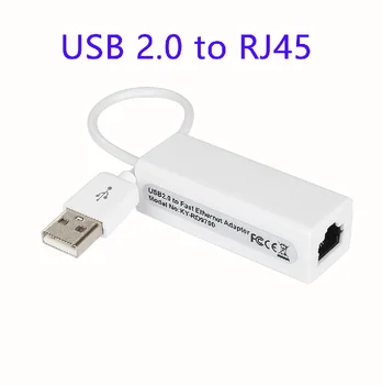 USB Ethernet Adapter 10/100Mbps Rj45 Tinklo plokštė USB, C Lan 