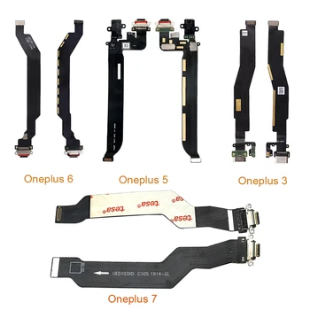 USB Įkroviklis Įkrovimo lizdas Doko Jungtis, Flex Kabelis Oneplus 3 3T 5 5T 6 6T 7 7Pro Pakeitimo Dalis