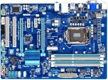 Už Gigabyte GA-H77-DS3H stacionaraus KOMPIUTERIO pagrindinės Plokštės LGA 1155 I H77 DDR3 Intel 22nm Procesoriai USB3 ATX.0 Naudojamas Originalus Plokštė