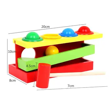Vaikas Medinių Spalvų Rungtynių Kala Kamuolį Puzzle Box Žaidimą Ranka Atraminės Konstrukcijos Interaktyvus Žaislas