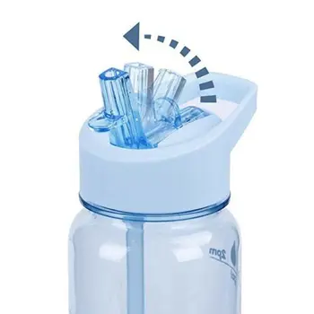 Vandens Butelis Su Laiku Ženklai Nurodomieji Geriamas Gėrimas Dieną Aišku, BPA Free Šiaudų