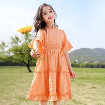 Vasarą Naujų Mergaičių Dress 10 Vaikų Drabužių 11 Saldus Mielas Princesė Suknelės nuo 2 Iki 12 Metų Pyplys Mergina Vasaros Drabužių 2021