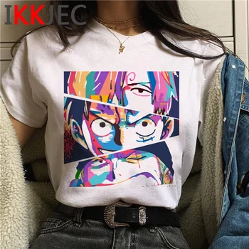 Vienas Gabalas Luffy viršuje tees marškinėliai moterims grunge plius dydis japonų estetikos viršuje tees drabužius estetinės grafinis tees moterims