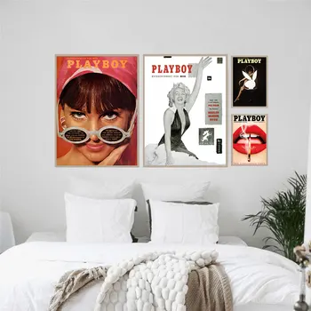 Vintage Mados Plakatas Seksualus Lūpų Moteris Drobė, Tapyba Žurnalo Viršelio Menas Spausdinti Modernios Sienos Nuotrauka Už Kambarį Namų Dekoro