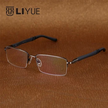 Vyrai akinių rėmelius aišku, akiniai vintage akiniai recepto akinius pusė ratlankio kompiuterio akinių, Aukštos kokybės padirbtų akiniai