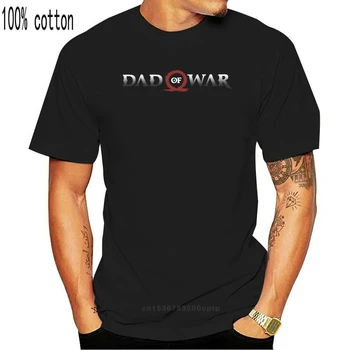 Vyrai T-Shirt Tėtis Karo God Of War 4 Vintage Cotton Tee Trumpas Rankovės Kratos Tėtis Tėvas Marškinėliai Klasikinis Drabužių Plius Dydis 4XL 5XL