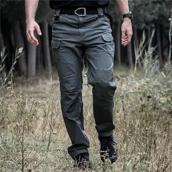 Vyriški Tactical Kelnes Karinių Krovinių Kelnės Vyrams Multi-Pocket Miestas Kovoti SWAT Medvilnės Kelnės Vyriškos Lauko Terkking Sweatpants