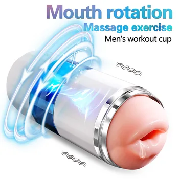 Vyrų Masturbator Taurės Automatinė Sukasi Vibracijos Naudotis Glostydama Taurės Sekso Žaisliukai Vyrams Suaugusiųjų Varpos Treneris Sekso Žaisliukai Vyrams